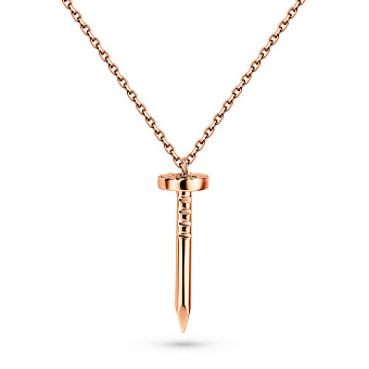 Колье из красного золота Гвоздь (арт. 352371)