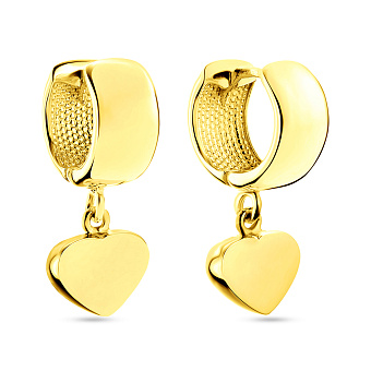 Серьги из желтого золота (арт. 103700/10ж)