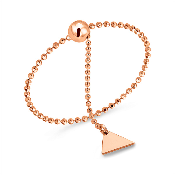 Золотое кольцо Fly с цепочкой (арт. 155782п) – изображение 1