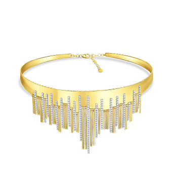 Массивное колье из желтого золота Francelli (арт. 353007ж)