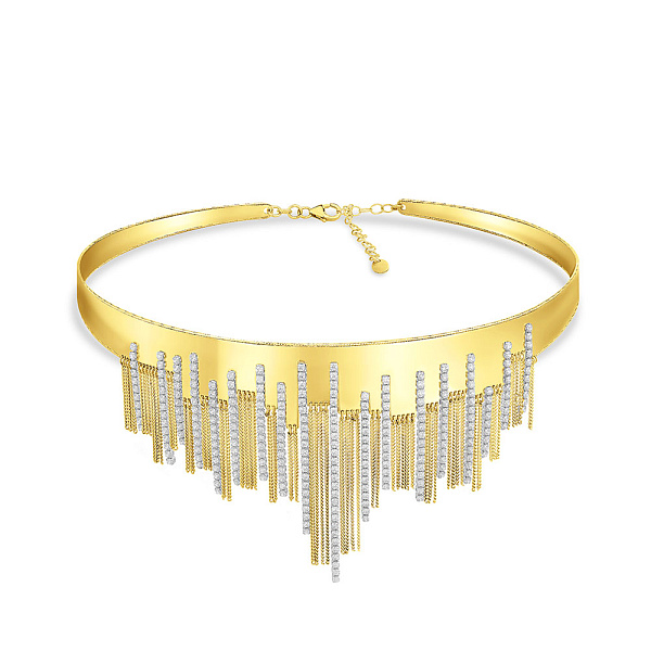 Массивное колье из желтого золота Francelli (арт. 353007ж) – изображение 1