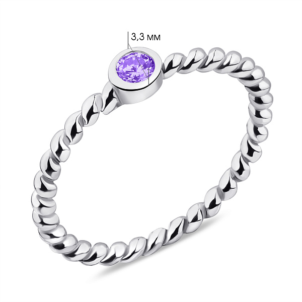 Кольцо из серебра с альпинитом (арт. 7501/5849аф) – изображение 2