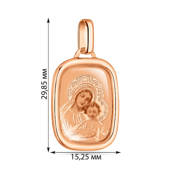 Православная золотая ладанка (арт. 400900) – изображение 2