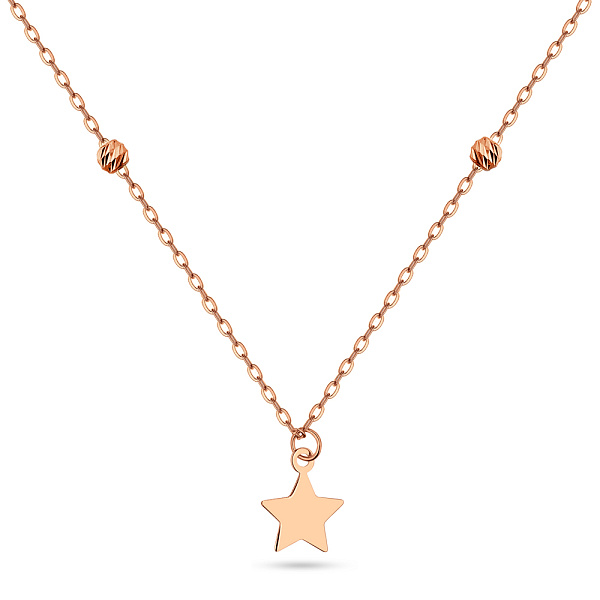 Колье Звезда из красного золота (арт. 352176а) – изображение 1