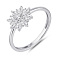 Серебряное кольцо Цветок с фианитами (арт. 7501/0-1126.0.2) – изображение 1
