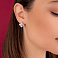 Серьги из серебра без камней (арт. 7502/4899/15) – изображение 3