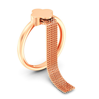 Каблучка з червоного золота  (арт. 141415)