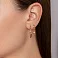 Серьги-подвески из красного золота (арт. 109439) – изображение 2