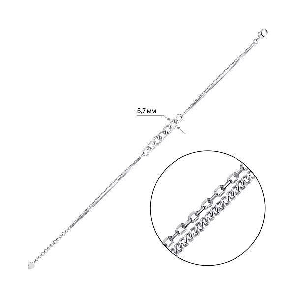 Серебряный браслет с фианитами Trendy Style (арт. 7509/4043) – изображение 2