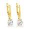 Серьги-подвески из желтого золота с фианитами (арт. 110221ж) – изображение 1