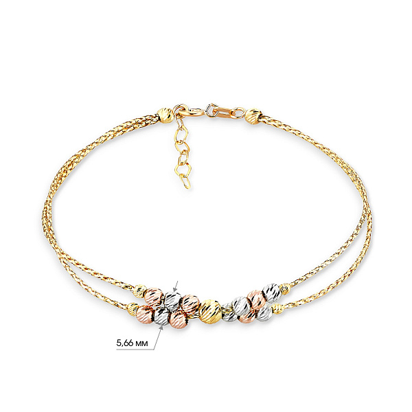 Золотий жіночий браслет Orbit (арт. 324158жкб) – зображення 3