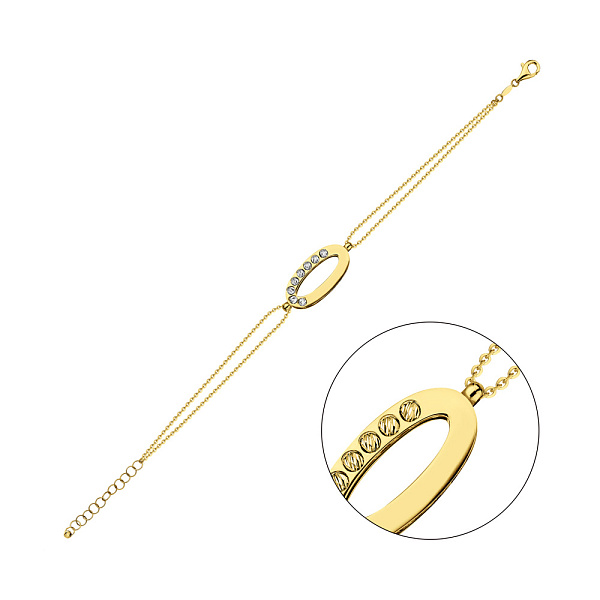 Браслет из желтого и белого золота (арт. 3261151жб) – изображение 1