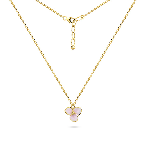 Кольє з жовтого золота Francelli з квіткою з кераміки (арт. 352368жкмр) – зображення 2