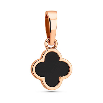 Кулон из красного золота с эмалью (арт. 441087еч)