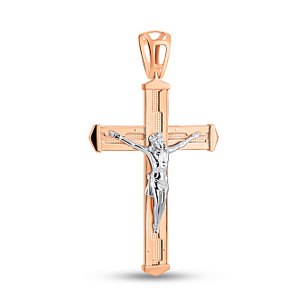 Золотой крестик с распятием (арт. 500689/2)