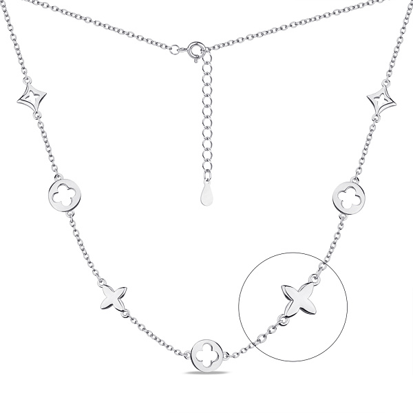 Колье из серебра без камней (арт. 7507/2026) – изображение 1