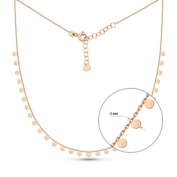 Колье из красного золота Монеты (арт. 352556) – изображение 7