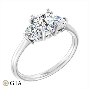 Золота каблучка з діамантами (арт. К01144610236б)