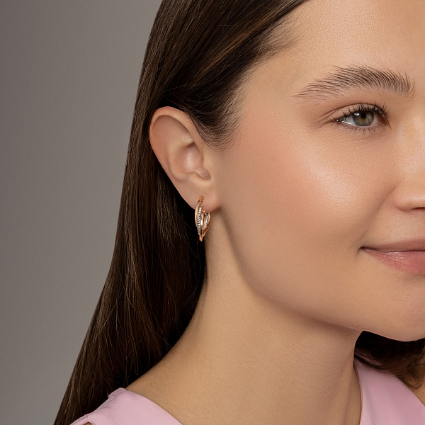 Золотые серьги (арт. 104963/20кб) – изображение 3