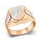 Печатка из красного и белого золота (арт. 180549кб) – изображение 1