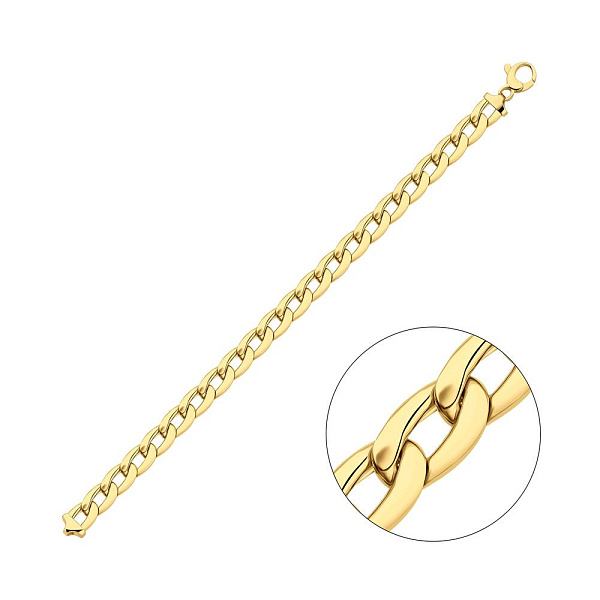 Ланцюговий золотий браслет Francelli в жовтому кольорі металу (арт. 325522ж) – зображення 1