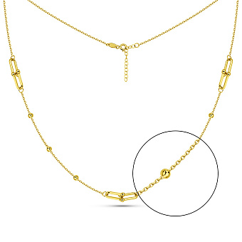 Золотое колье без камней (арт. 352970ж)