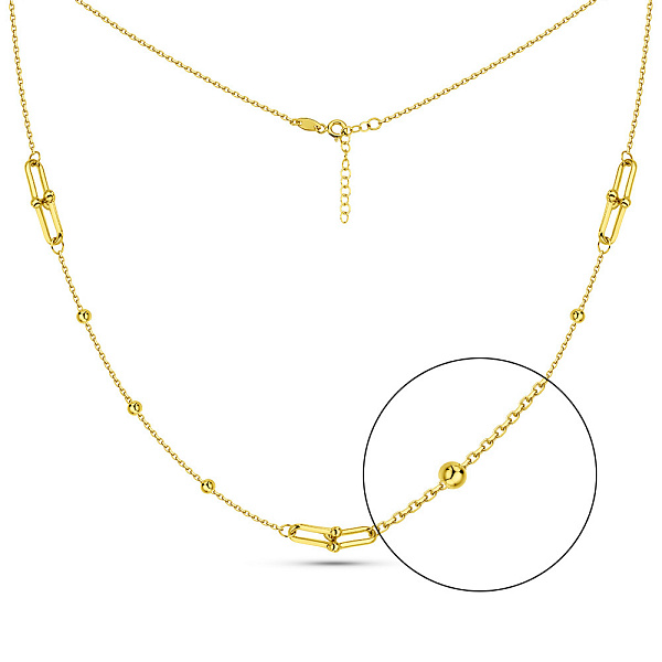 Золотое колье без камней (арт. 352970ж) – изображение 1