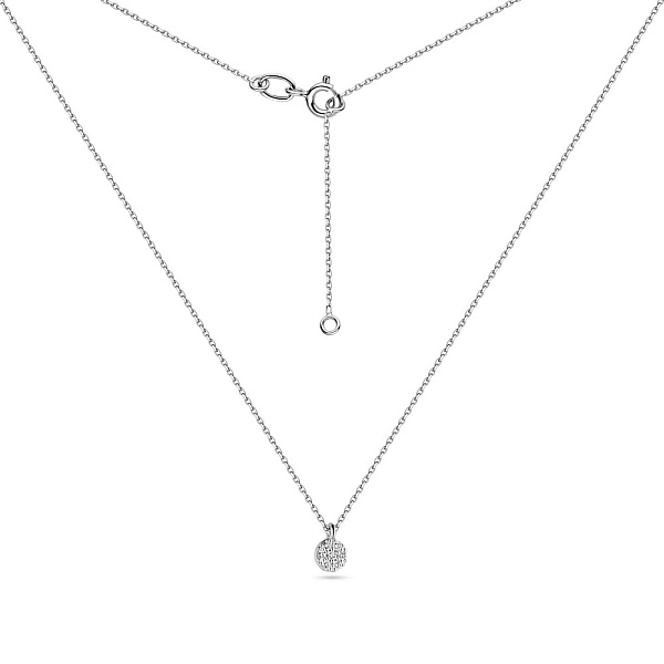 Кольє з білого золота з діамантами (арт. Ц011283010б) – зображення 2