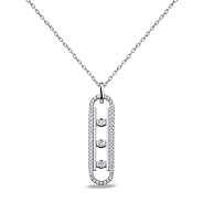 Фото Колье из серебра с фианитами (арт. 7507/1992)