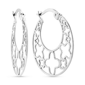 Серьги из белого золота (арт. 111313б)