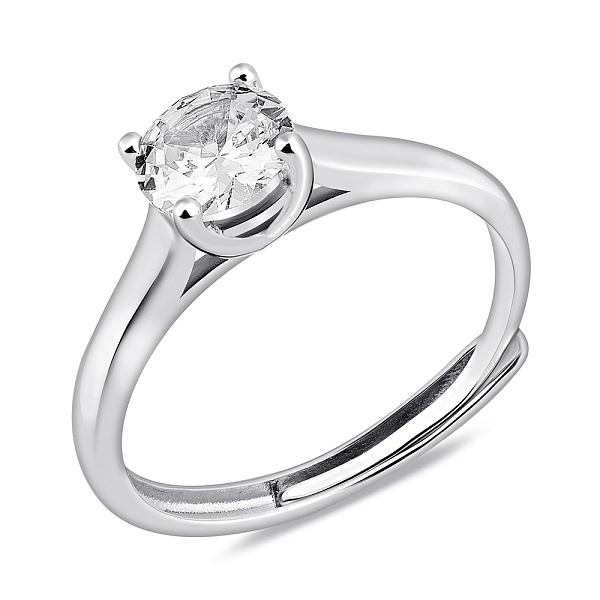 Кольцо из серебра с фианитом (арт. 7501/8054) – изображение 1
