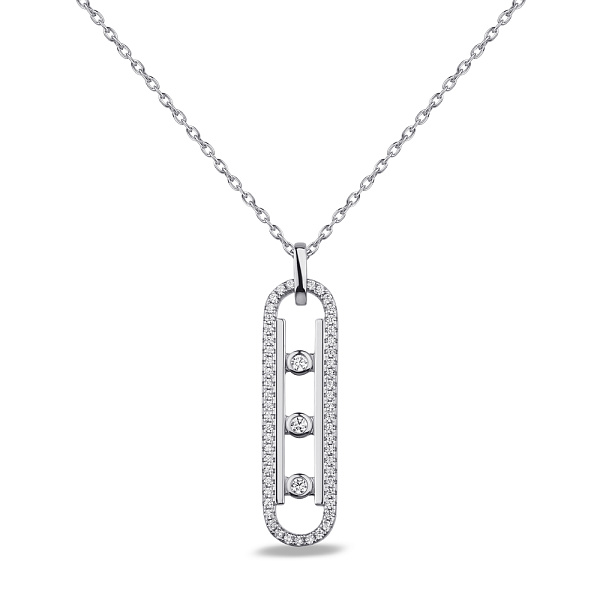 Колье из серебра с фианитами (арт. 7507/1992) – изображение 1