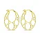 Срібні сережки з жовтим родіюванням (арт. 7502/9367ж) – зображення 1