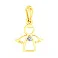 Підвіска Янгол з жовтого золота з фіанітом (арт. 440646ж) – зображення 1