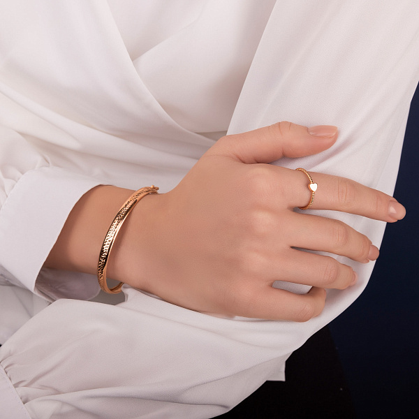 Каблучка з червоного золота (арт. 155604) – зображення 2