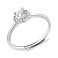Серебряное кольцо Сердце с фианитами (арт. 7501/8070) – изображение 1