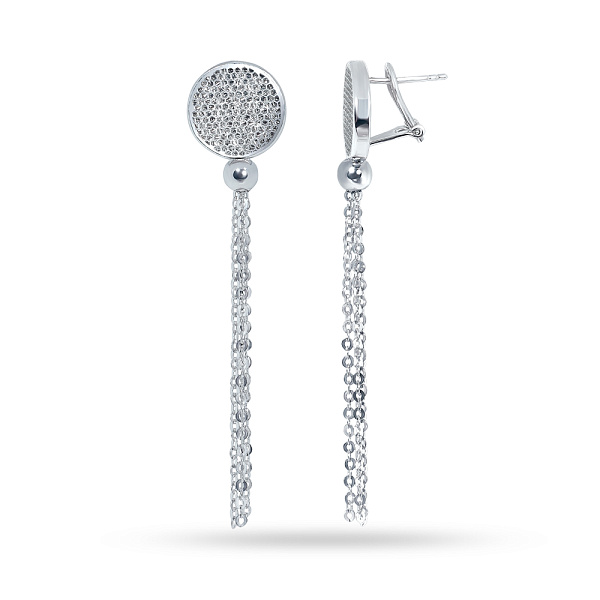 Золотые серьги с подвесками Francelli (арт. 105580б) – изображение 1