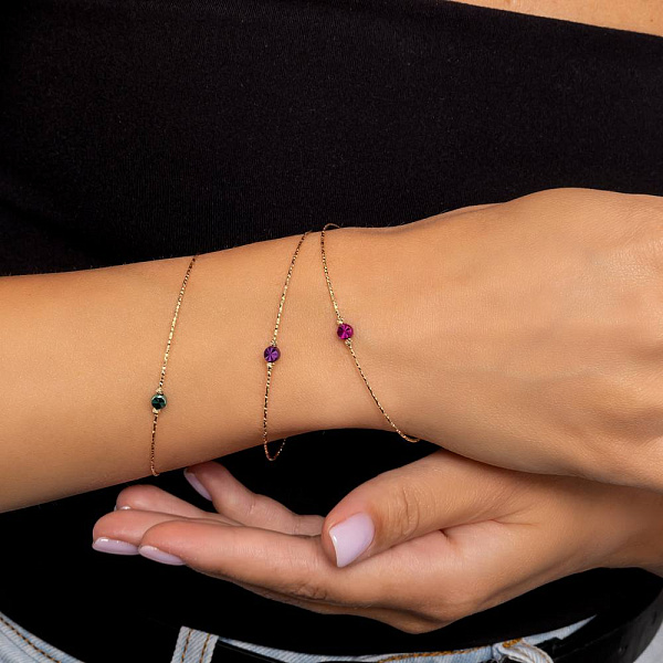 Браслет з жовтого золота Orbit (арт. 326949жбрз) – зображення 4