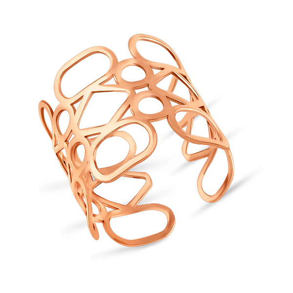 Широкое кольцо из красного золота (арт. 140026) – изображение 1