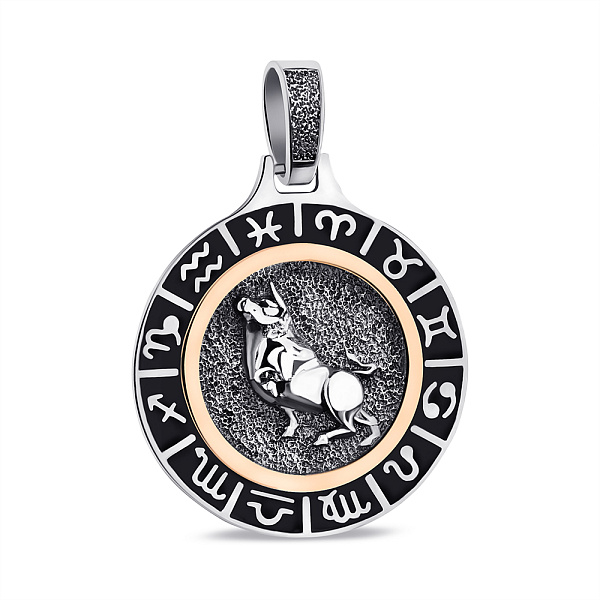 Серебряный подвес Телец (арт. 7203/040ечтлпю) – изображение 1