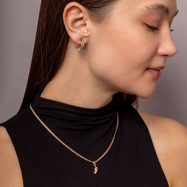 Золотая подвеска Ножка младенца (арт. 440360) – изображение 3