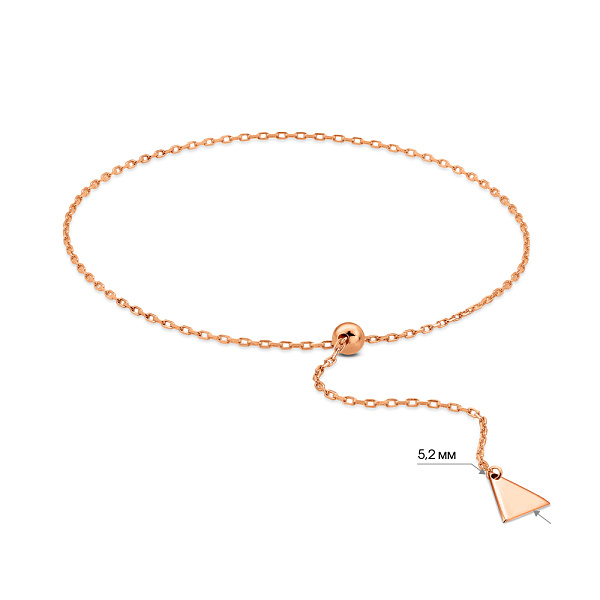 Золотой браслет FLY  с подвеской (арт. 326907) – изображение 4