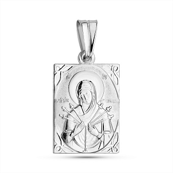 Фото Серебряная ладанка Божья Матерь Семистрельная (арт. 7517/2-4369.0.2)