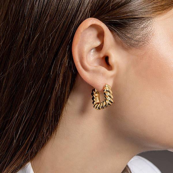 Серьги из желтого золота Francelli (арт. е1091741/15ж) – изображение 2