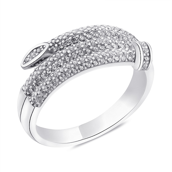 Серебряное кольцо с фианитами (арт. 7501/6034) – изображение 1