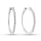 Серебряные серьги-кольца с фианитами (арт. 7502/10008/25) – изображение 1