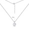 Серебряное колье с фианитом (арт. 7507/1755) – изображение 3