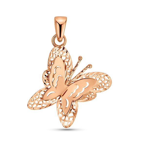 Золотая подвеска Бабочка (арт. 424904) – изображение 1