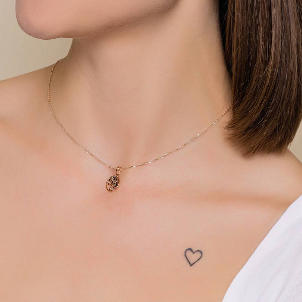 Подвеска из красного золота  Дерево жизни с бриллиантами (арт. П011372010ч) – изображение 4