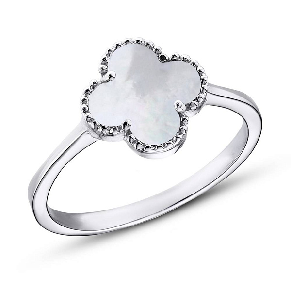 Каблучка срібна з перламутром (арт. 7501/1127/15п) – зображення 1